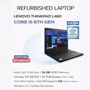 LENOVO THINKPAD L 460 CORE I5 6TH GEN LAPTOP(REFURBISHED LAPTOP)